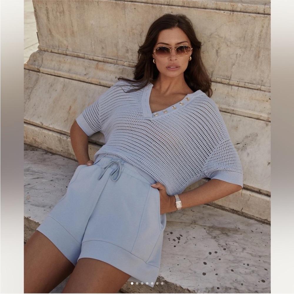 NWT Callie Knit Top in Cashmere Blue
Varley